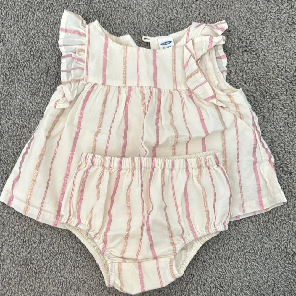NWOT Old Navy Pink Metallic Matching Set